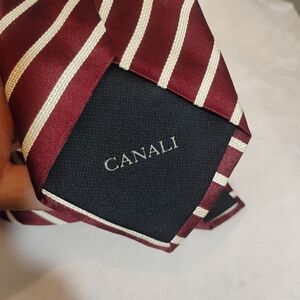 Canali Men's  Prep Luxury Striped 100% Silk